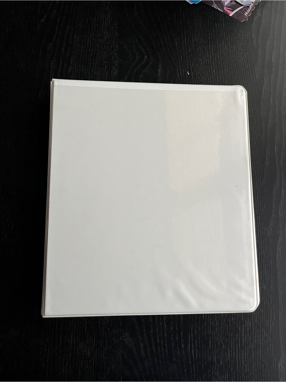 1-Inch White 3-Ring Binder View Clear Overlay Pocket